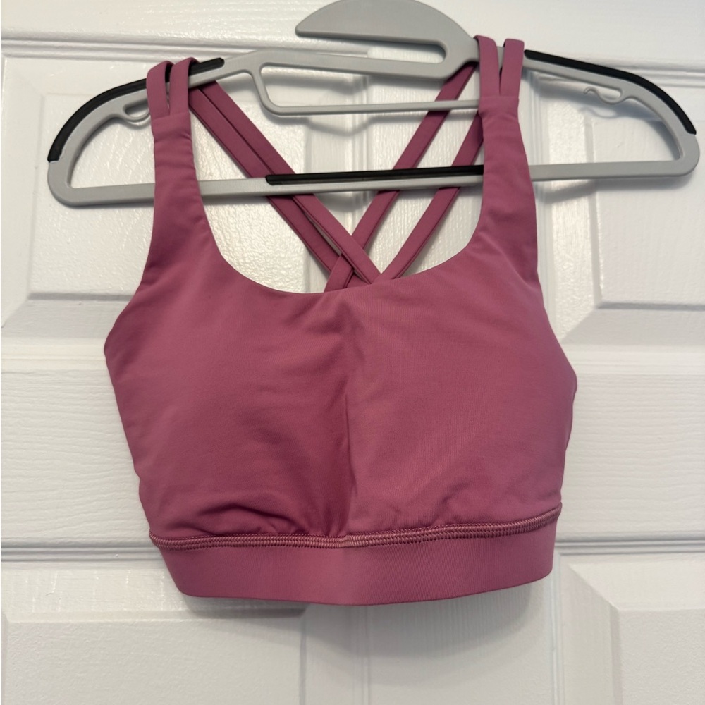 Women's Pink Strappy Sports Bra